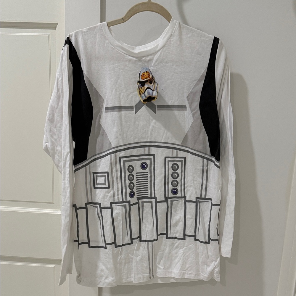 Star Wars Long Sleeve Shirt - White and Black